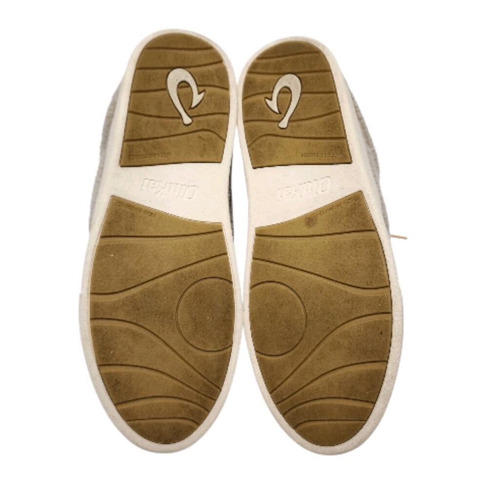 OluKai KILEA HEU Tapa Lace Up Genuine Shearling Sneaker Womens Size 8.5 W Shoes - Picture 8 of 8